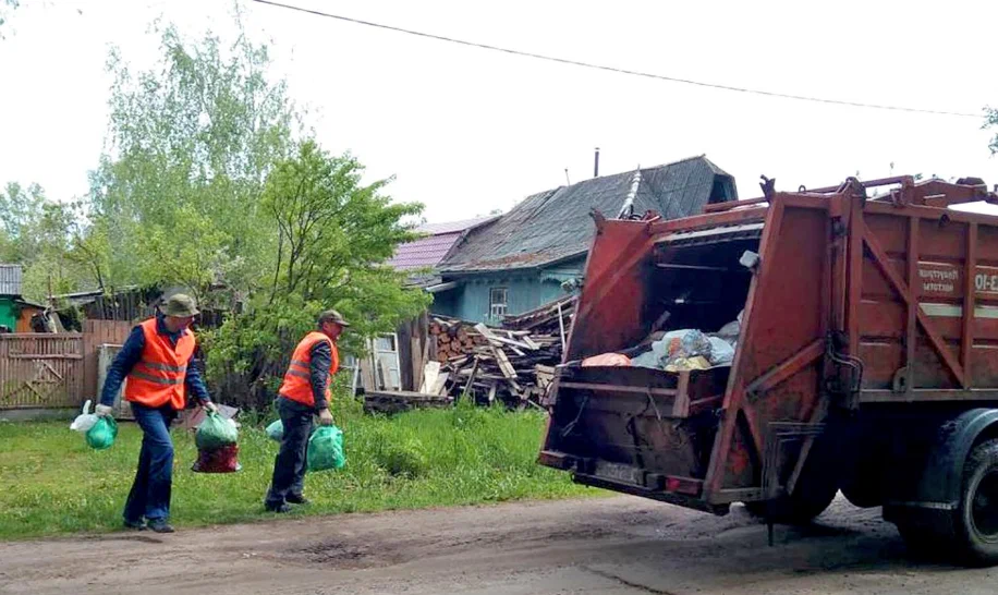 Вывоз мусора из частного дома в Горном-Алтайске в октябре